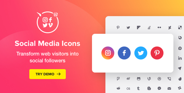 Social Media Icons WordPress – Social Icons Plugin