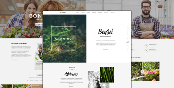 Bonsai - Responsive HTML Template for Landscapers & Gardeners