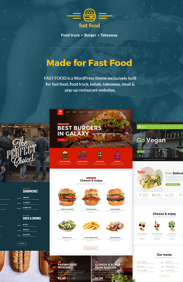 Fast Food WordPress Theme - 1