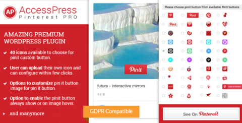 AccessPress Pinterest Pro - Pinterest Plugin for WordPress