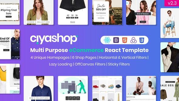 CiyaShop - Multi-Purpose eCommerce React Template