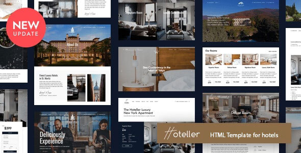 Hoteller - HTML Template