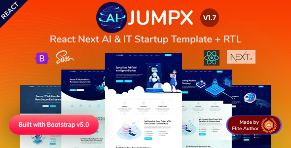 Jumpx | React Nextjs AI & IT Startup Template