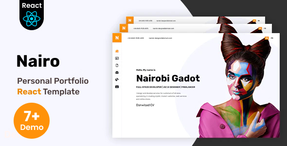 Nairo - Personal Portfolio React Template + RTL