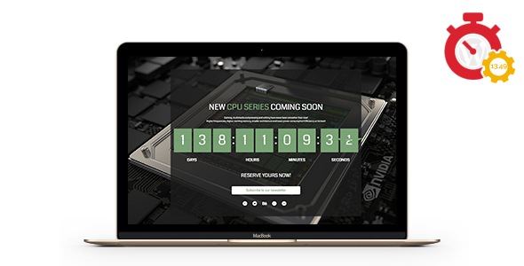 Responsive Coming Soon Landing Page / Holding Page for WordPress