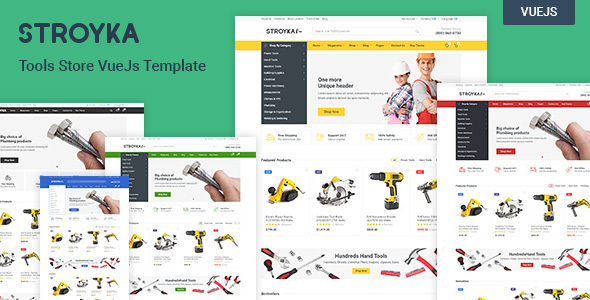 Stroyka - Tools Store Vue.js eCommerce Template