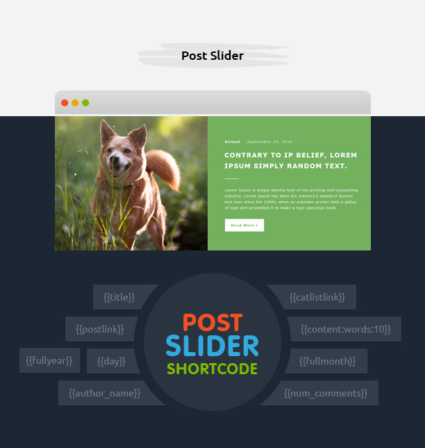 Post Slider with Avartan Slider