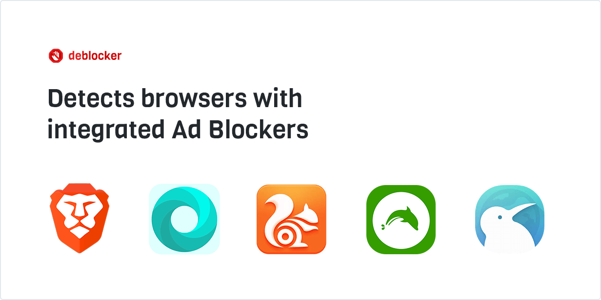 Detects browsers with integrated Ad Blockers