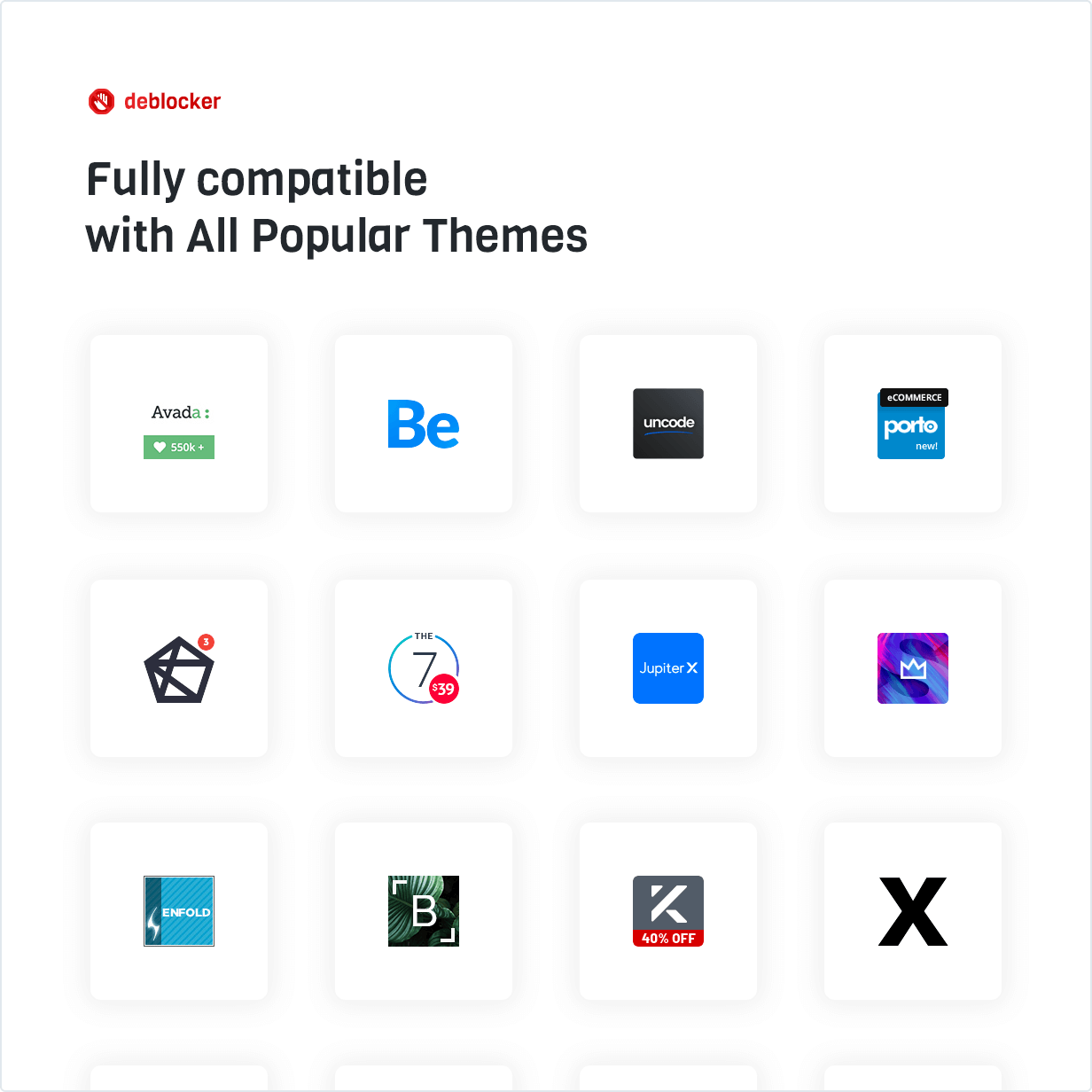 Fully compatible with All Popular Themes