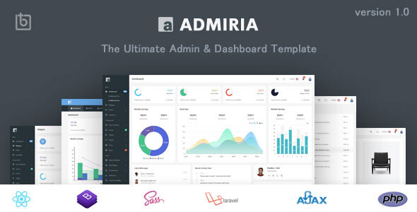 Admiria - The Ultimate Admin & Dashboard Template