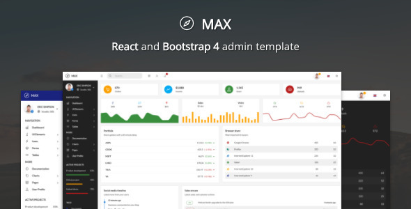 Max - React Redux Bootstrap 4 Admin Template