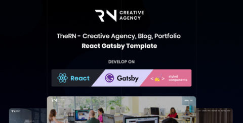 TheRN - React Gatsby Creative Agency & Blog Template