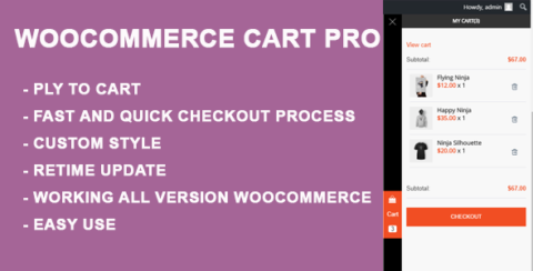 WooCommerce Cart Pro - Sidebar Cart