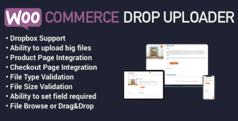WooCommerce Drop Uploader - Drag&Drop File Uploader Addon