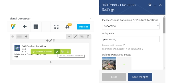 360 Product & Panorama Rotation - Visual Composer Addon - 3