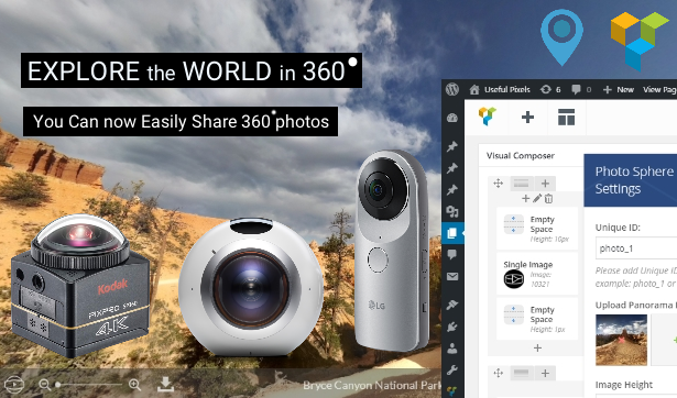 360 Panorama Photo Sphere - Visual Composer Addon