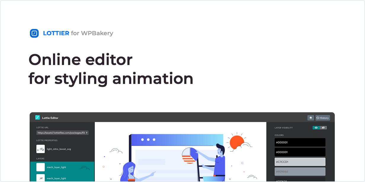 Online editor for styling animation