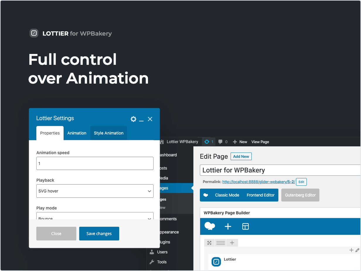 Full control over Animation