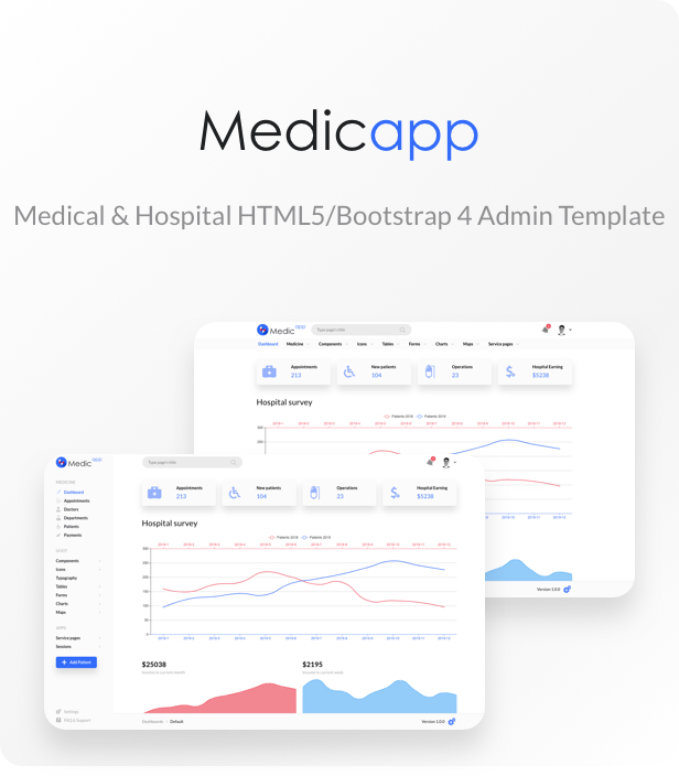 MedicApp - Medical HTML5/Bootstrap admin template - 1