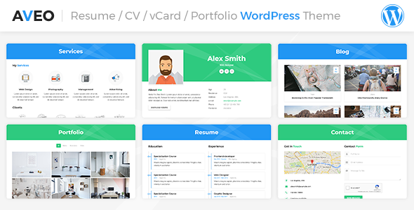 Aveo WordPress CV/Resume Theme
