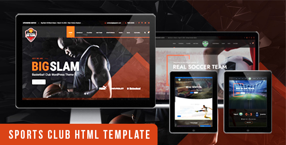 BigSlam Sport Clubs- HTML Template