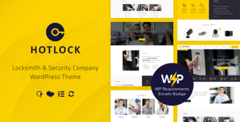 HotLock | Locksmith & Security Systems WordPress Theme + RTL