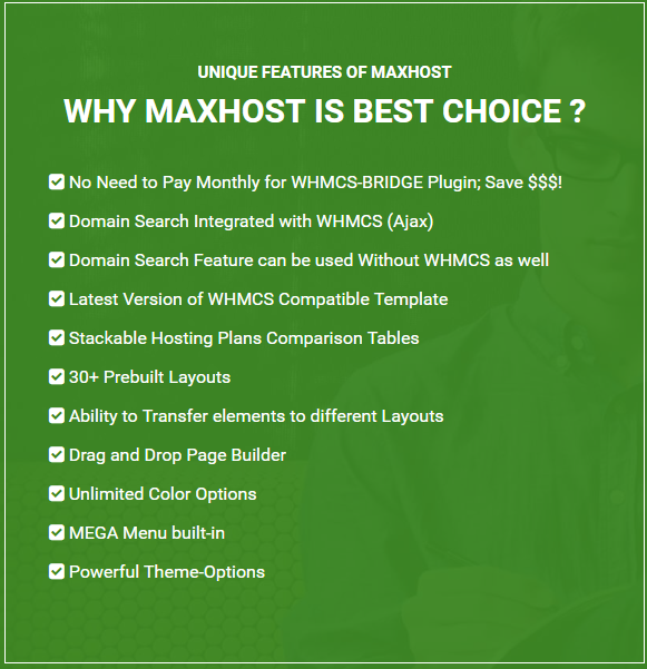 Maxhost Features