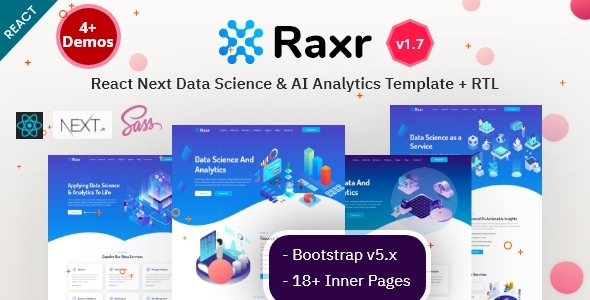 Raxr - React Next Data Science & AI Analytics Template