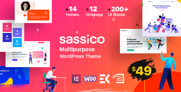 Sassico - Saas Startup Multipurpose WordPress Theme