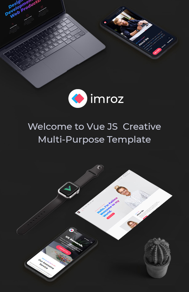 Imroz - Creative Agency & Portfolio Vue JS  Template - 1