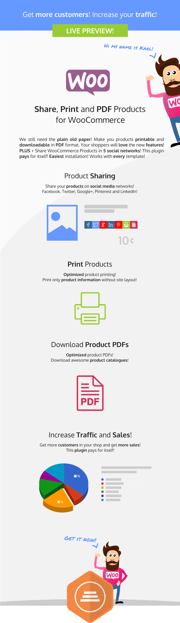 Share, Print and PDF Products for WooCommerce - 2