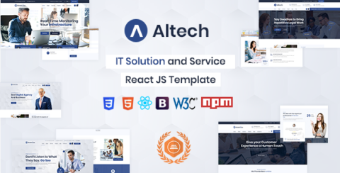 Altech - React IT Solutions & Multi Services Template
