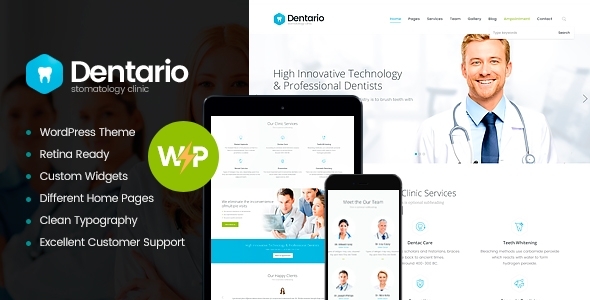 Dentario | Dentist, Medical & Healthcare WordPress Theme + RTL