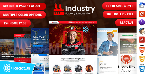 Industry - Factory & Industrial React Template