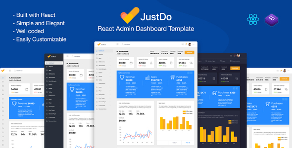 JustDo - React Responsive Admin Template