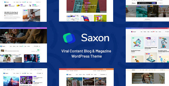 Saxon - Viral Content Blog & Magazine Marketing WordPress Theme