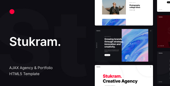 Stukram - AJAX Agency & Portfolio Template