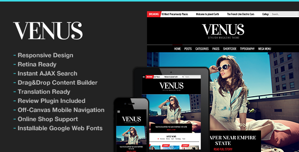 Venus | News Magazine Blog WordPress