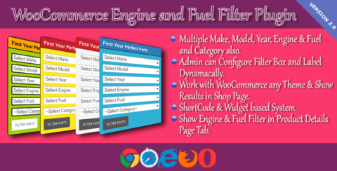 WooCommerce Engine and Fuel Filter Plugin