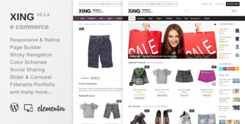 Xing - Business / ecommerce WordPress Theme