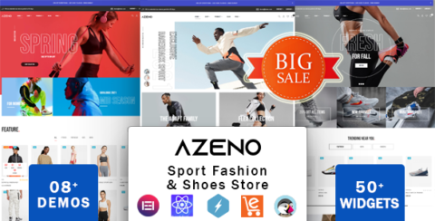 Zeno Elementor - Shoes Store & Sports Fashion Shop Prestashop Theme
