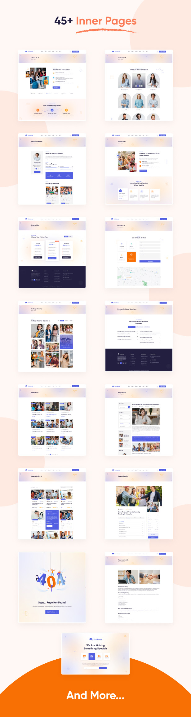 EduVibe - Online Learning React Education Template - Inner Pages