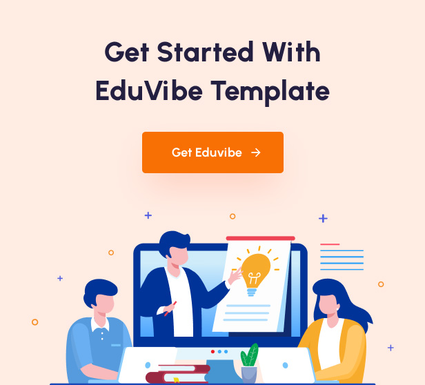 EduVibe - Online Learning React Education Template - Footer