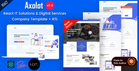 Axolot - React Next IT Solutions & Technology Services Company Template