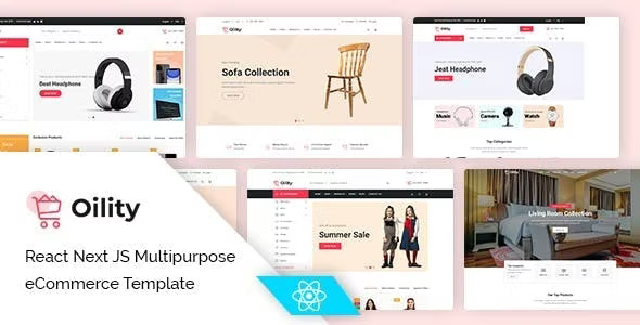Oility - React Next JS Multipurpose eCommerce Template