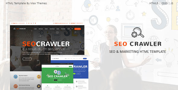 SEO Crawler - Digital Marketing Agency HTML Template