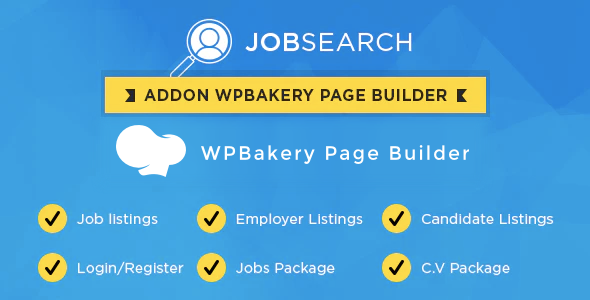 Wp JobSearch Plugin Short-codes Addon For Wp Bakery Page Builder Plugin