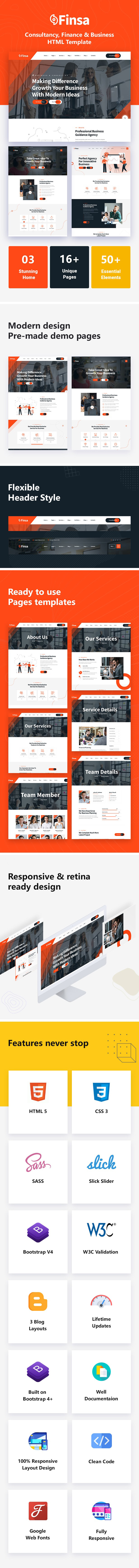 Finsa - Consulting & Agency HTML Template - 1