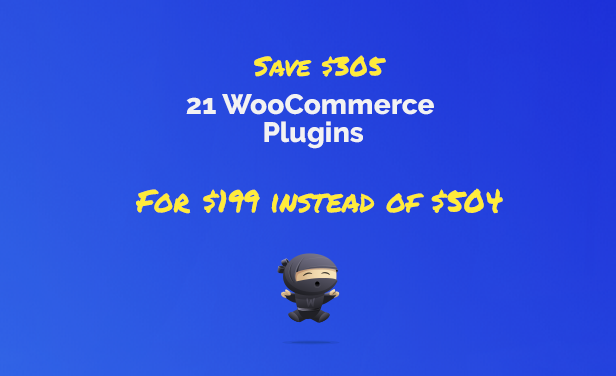 21 WooCommerce Plugins for $199 instead of $504