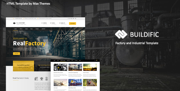 Buildific - Factory and Industrial HTML Template